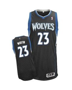 Revolution 30 Timberwolves #23 Kevin Martin Black Stitched NBA Jersey