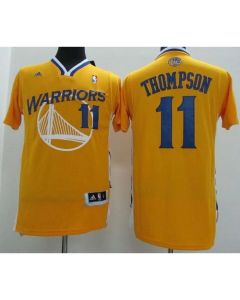 Revolution 30 Warriors #11 Klay Thompson Gold Alternate Stitched NBA Jersey