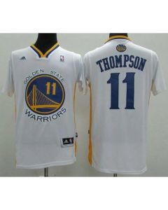 Revolution 30 Warriors #11 Klay Thompson White Alternate Stitched NBA Jersey