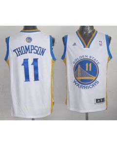 Revolution 30 Warriors #11 Klay Thompson White Stitched NBA Jersey