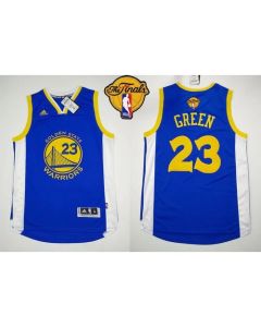 Revolution 30 Warriors #23 Draymond Green Blue The Finals Patch Stitched NBA Jersey