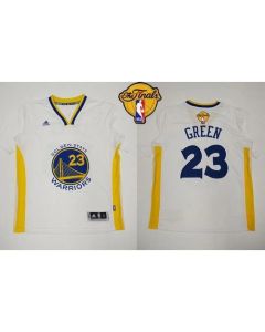 Revolution 30 Warriors #23 Draymond Green White Alternate The Finals Patch Stitched NBA Jersey