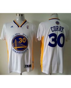 Revolution 30 Warriors #30 Stephen Curry White Alternate Stitched NBA Jersey