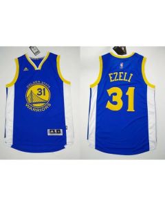 Revolution 30 Warriors #31 Festus Ezeli Blue Stitched NBA Jersey