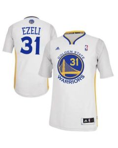 Revolution 30 Warriors #31 Festus Ezeli White Alternate Stitched NBA Jersey