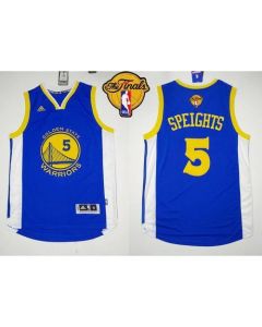 Revolution 30 Warriors #5 Marreese Speights Blue The Finals Patch Stitched NBA Jersey