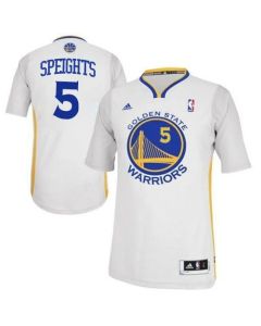 Revolution 30 Warriors #5 Marreese Speights White Alternate Stitched NBA Jersey