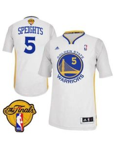 Revolution 30 Warriors #5 Marreese Speights White Alternate The Finals Patch Stitched NBA Jersey