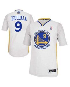Revolution 30 Warriors #9 Andre Iguodala White Alternate Stitched NBA Jersey