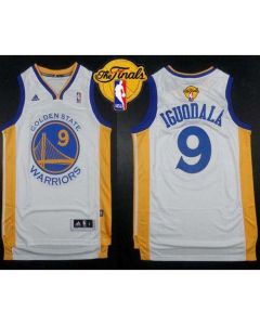 Revolution 30 Warriors #9 Andre Iguodala White The Finals Patch Stitched NBA Jersey