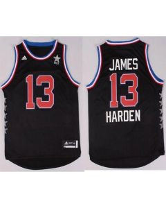 Rockets #13 James Harden Black 2015 All Star Stitched NBA Jersey
