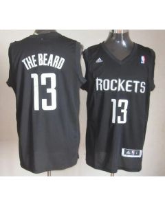 Rockets #13 James Harden Black The Beard Stitched NBA Jersey