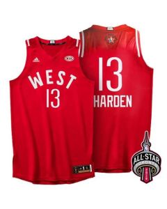 Rockets #13 James Harden Red 2016 All Star Stitched NBA Jersey