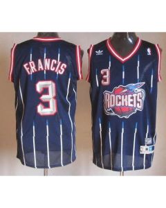 Rockets #3 Steve Francis Navy Throwback Stitched NBA Jersey