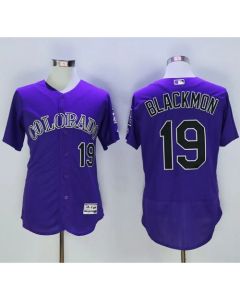 Rockies #19 Charlie Blackmon Purple Flexbase Authentic Collection Stitched MLB Jersey