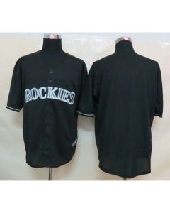 Rockies Blank Black Fashion Stitched MLB Jersey