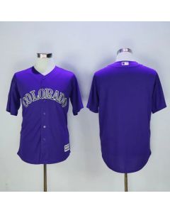 Rockies Blank Purple New Cool Base Stitched MLB Jersey