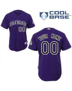 Rockies Personalized Authentic Purple MLB Jersey