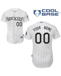 Rockies Personalized Authentic White MLB Jersey