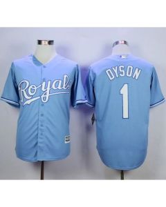 Royals #1 Jarrod Dyson Light Blue Alternate 1 New Cool Base Stitched MLB Jersey