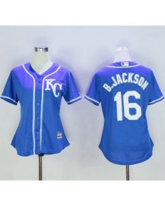 Royals #16 Bo Jackson Blue Women's Alternate 2 Stitched MLB Jersey