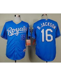 Royals #16 Bo Jackson Light Blue Alternate Cool Base Stitched MLB Jersey