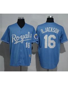 Royals #16 Bo Jackson Light Blue New Cool Base Alternate 1 Stitched MLB Jersey