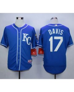 Royals #17 Wade Davis Blue Alternate 2 Cool Base Stitched MLB Jersey