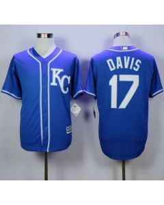 Royals #17 Wade Davis Blue Alternate 2 New Cool Base Stitched MLB Jersey