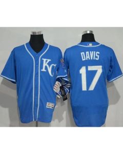Royals #17 Wade Davis Royal Blue Flexbase Authentic Collection Stitched MLB Jersey