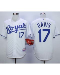 Royals #17 Wade Davis White Cool Base Stitched MLB Jersey