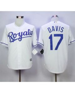Royals #17 Wade Davis White New Cool Base Stitched MLB Jersey