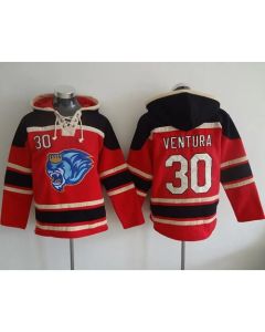 Royals #30 Yordano Ventura Red Sawyer Hooded Sweatshirt MLB Hoodie