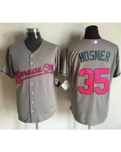 Royals #35 Eric Hosmer Grey New Cool Base 2016 Mother's Day Stitched MLB Jersey