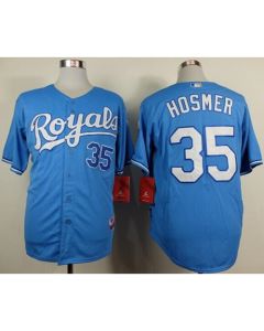 Royals #35 Eric Hosmer Light Blue Alternate 1 Cool Base Stitched MLB Jersey
