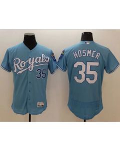 Royals #35 Eric Hosmer Light Blue Flexbase Authentic Collection Stitched MLB Jersey