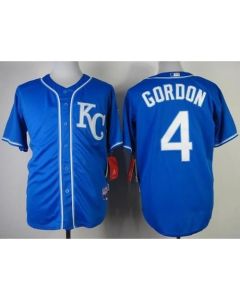 Royals #4 Alex Gordon Blue Alternate 2 Cool Base Stitched MLB Jersey