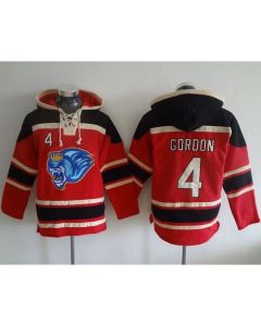 Royals #4 Alex Gordon Red Sawyer Hooded Sweatshirt MLB Hoodie
