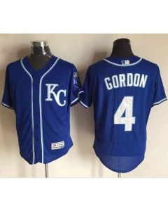 Royals #4 Alex Gordon Royal Blue Flexbase Authentic Collection Stitched MLB Jersey