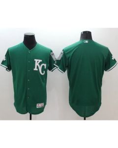 Royals Blank Green Celtic Flexbase Authentic Collection Stitched MLB Jersey