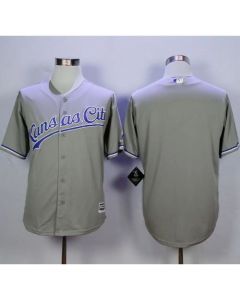 Royals Blank Grey New Cool Base Stitched MLB Jersey