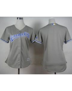 Royals Blank Grey Road Women's Stitched MLB Jersey
