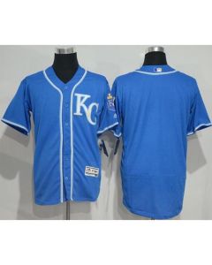 Royals Blank Royal Blue Flexbase Authentic Collection Stitched MLB Jersey