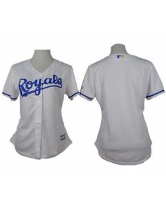 Royals Blank White Home Women's Stitched MLB Jersey