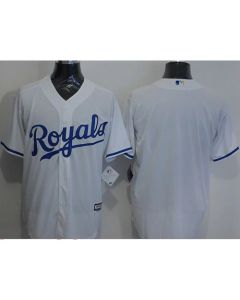 Royals Blank White New Cool Base Stitched MLB Jersey