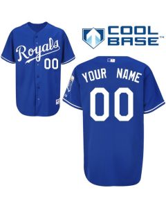Royals Personalized Authentic Blue Cool Base MLB Jersey