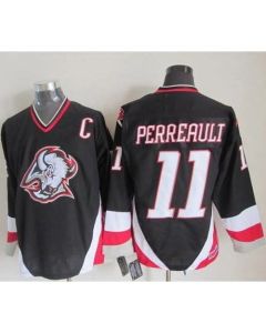 Sabres #11 Gilbert Perreault Black CCM Throwback Stitched NHL Jersey