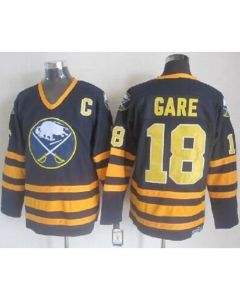 Sabres #18 Danny Gare Navy Blue CCM Throwback Stitched NHL Jersey