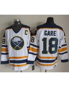 Sabres #18 Danny Gare White CCM Throwback Stitched NHL Jersey