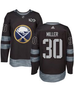 Sabres #30 Ryan Miller Black 1917-2017 100th Anniversary Stitched NHL Jersey